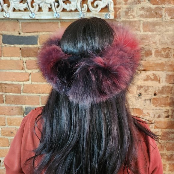 Mitchie's Matchings Fox Fur Headband - Picture 2 of 4